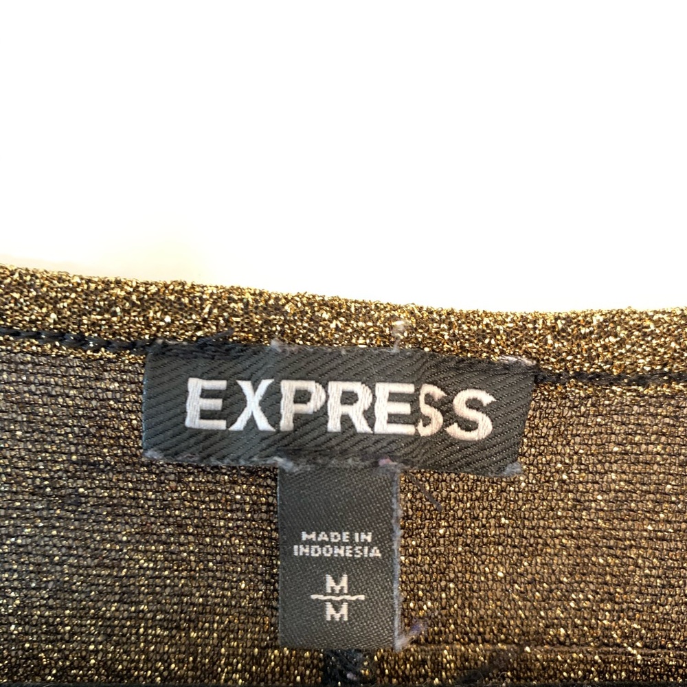 Express Gold Shimmer Top - Picture 3 of 3